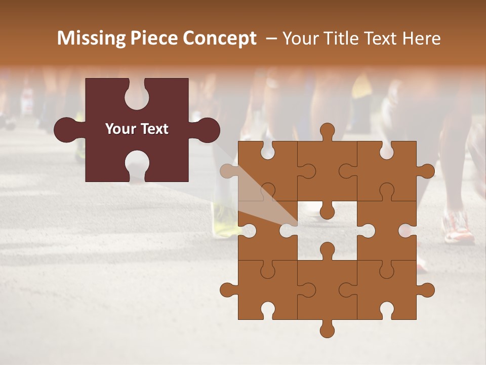 Athletes Race Men PowerPoint Template