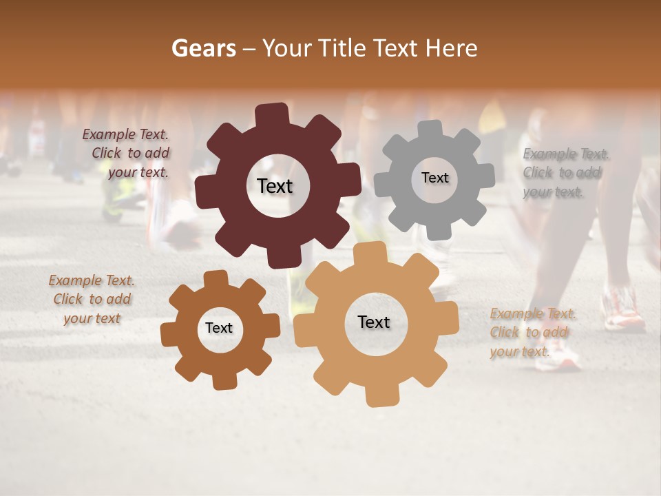 Athletes Race Men PowerPoint Template