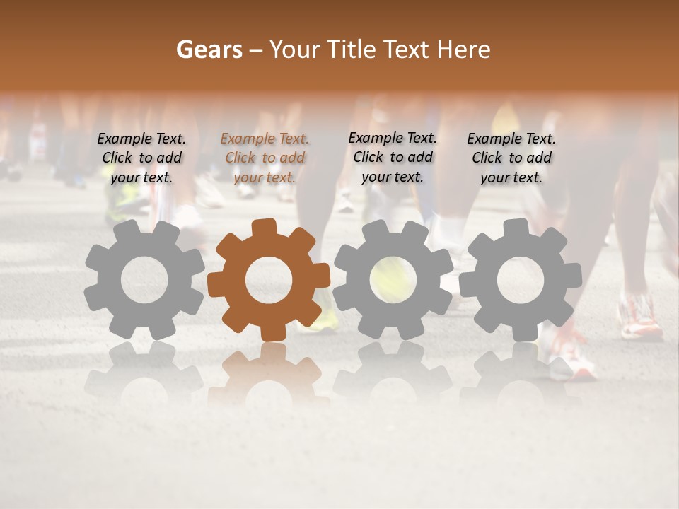 Athletes Race Men PowerPoint Template