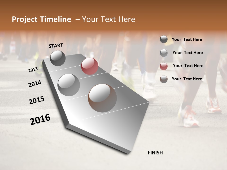 Athletes Race Men PowerPoint Template