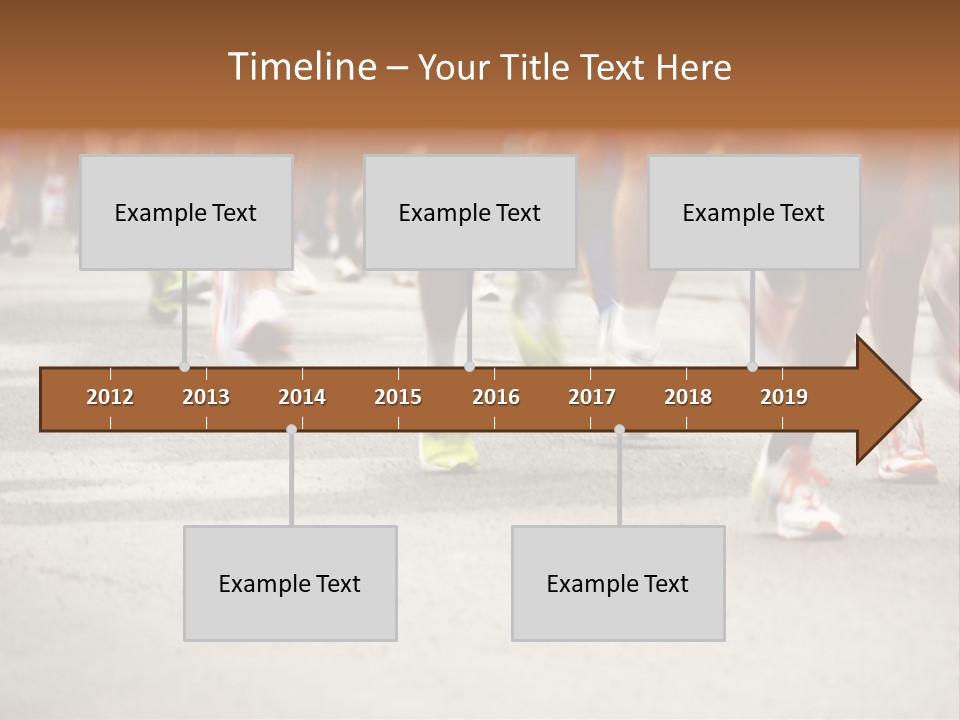 Athletes Race Men PowerPoint Template