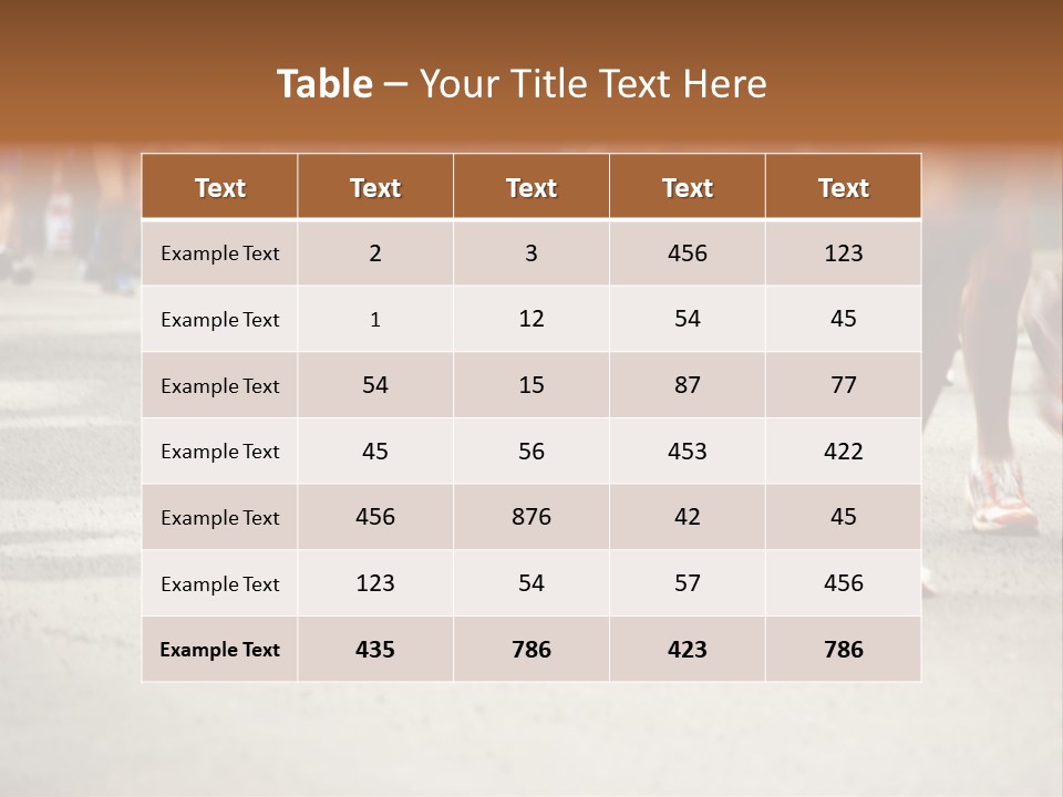 Athletes Race Men PowerPoint Template