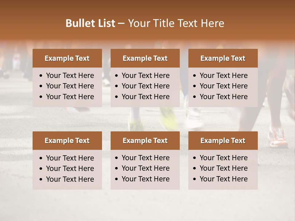 Athletes Race Men PowerPoint Template