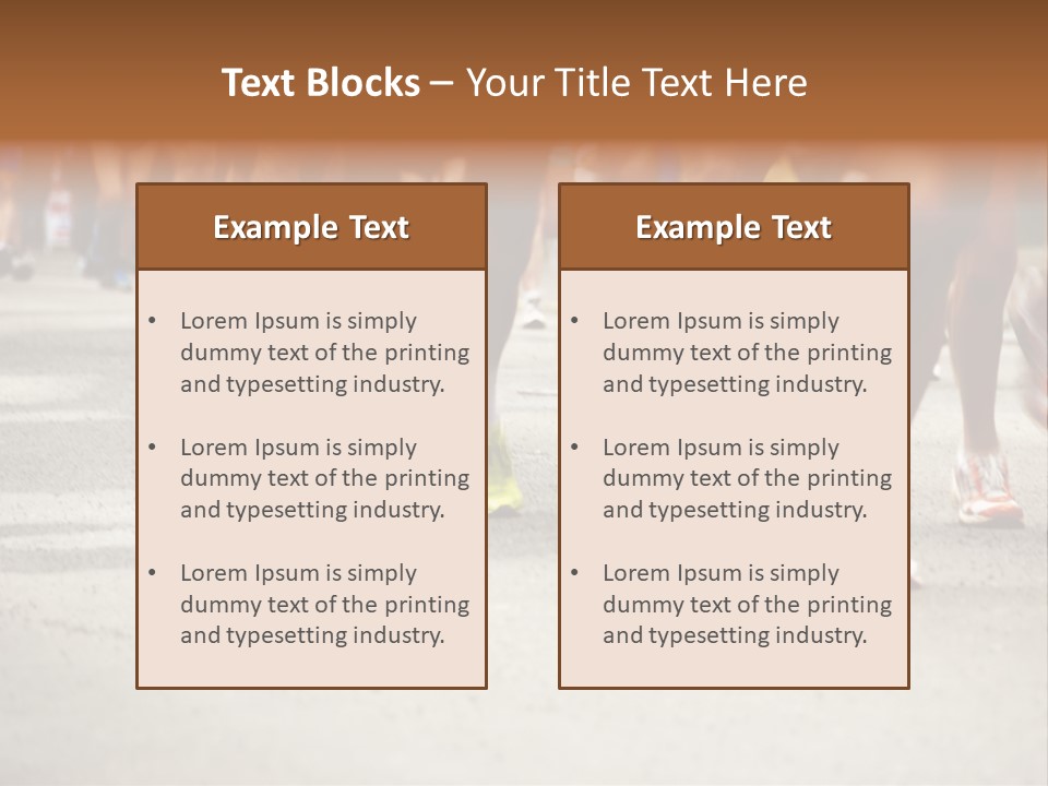 Athletes Race Men PowerPoint Template