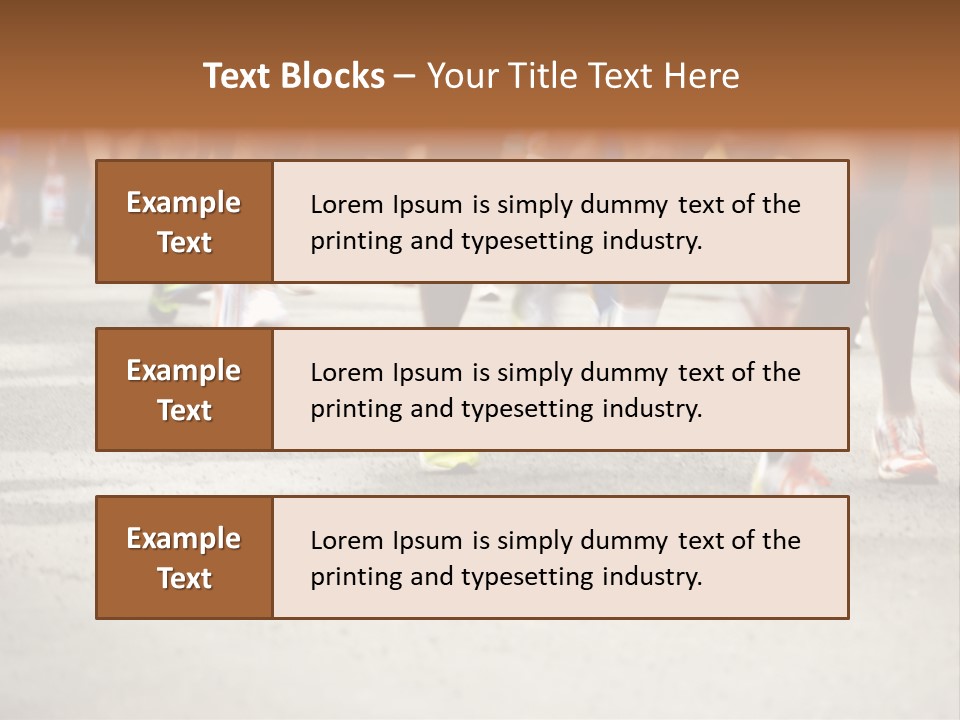Athletes Race Men PowerPoint Template