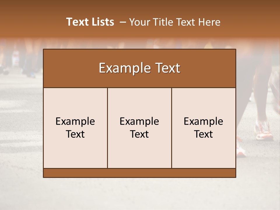 Athletes Race Men PowerPoint Template