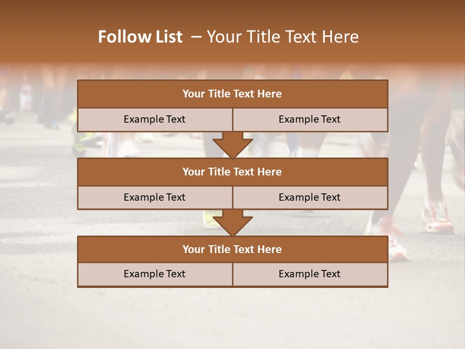 Athletes Race Men PowerPoint Template