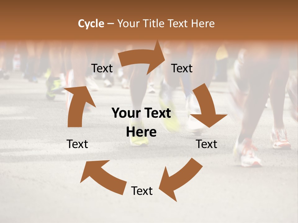 Athletes Race Men PowerPoint Template