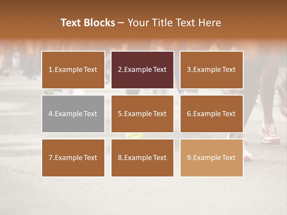 Athletes Race Men PowerPoint Template