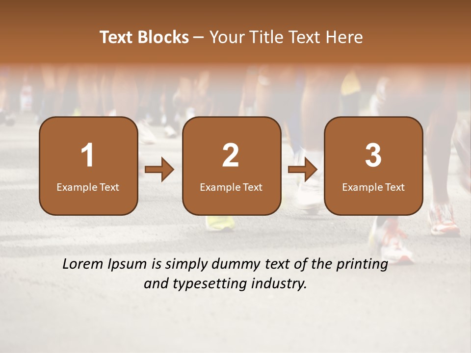 Athletes Race Men PowerPoint Template