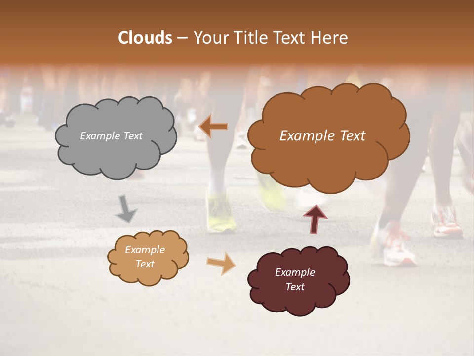 Athletes Race Men PowerPoint Template