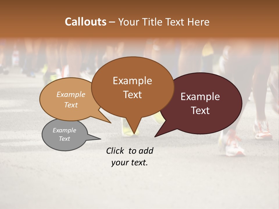 Athletes Race Men PowerPoint Template