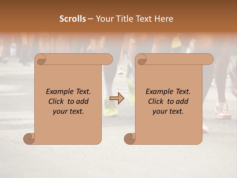 Athletes Race Men PowerPoint Template