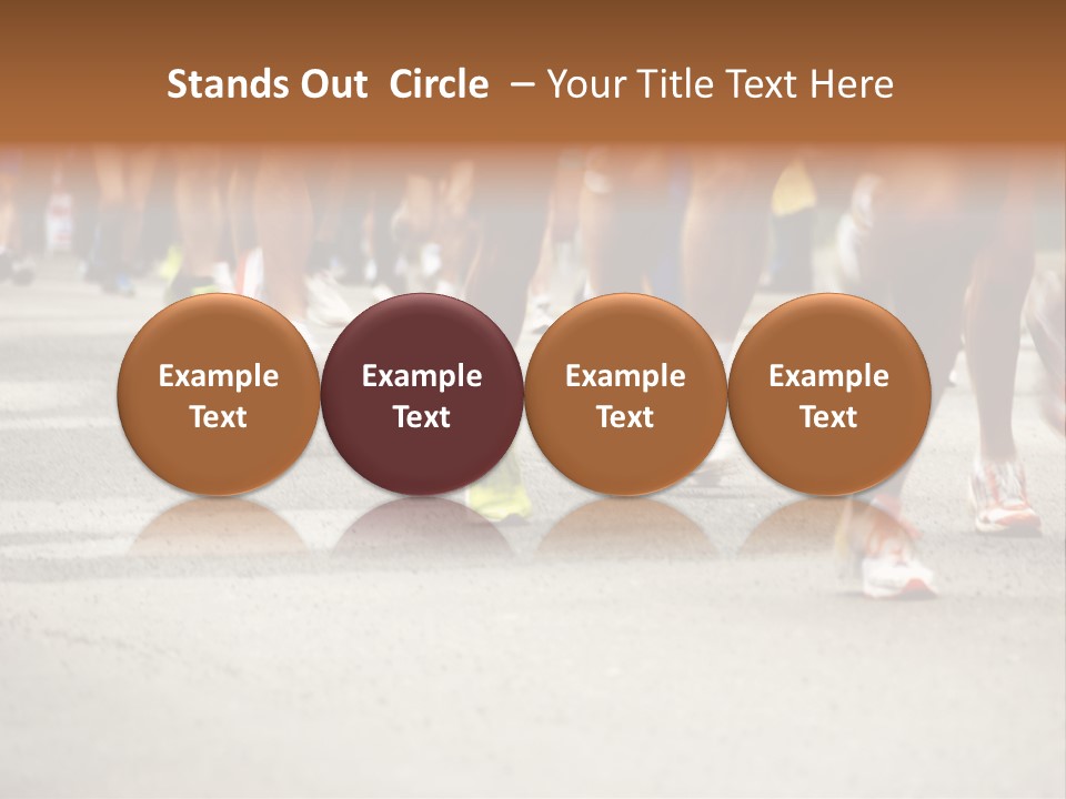 Athletes Race Men PowerPoint Template