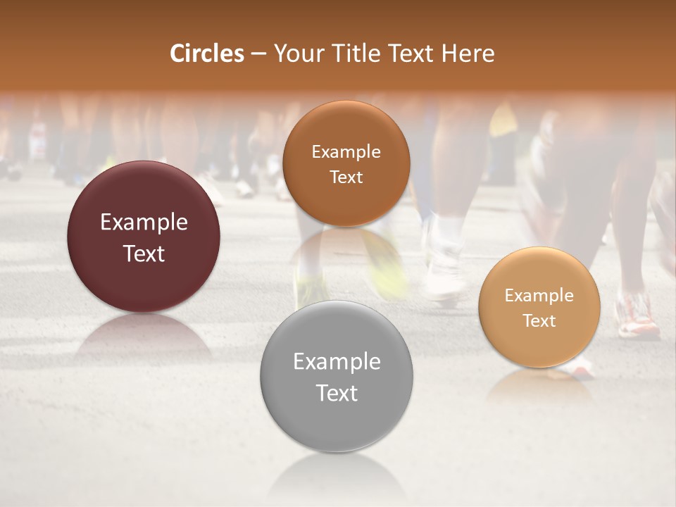 Athletes Race Men PowerPoint Template