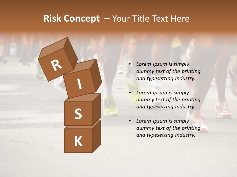 Athletes Race Men PowerPoint Template