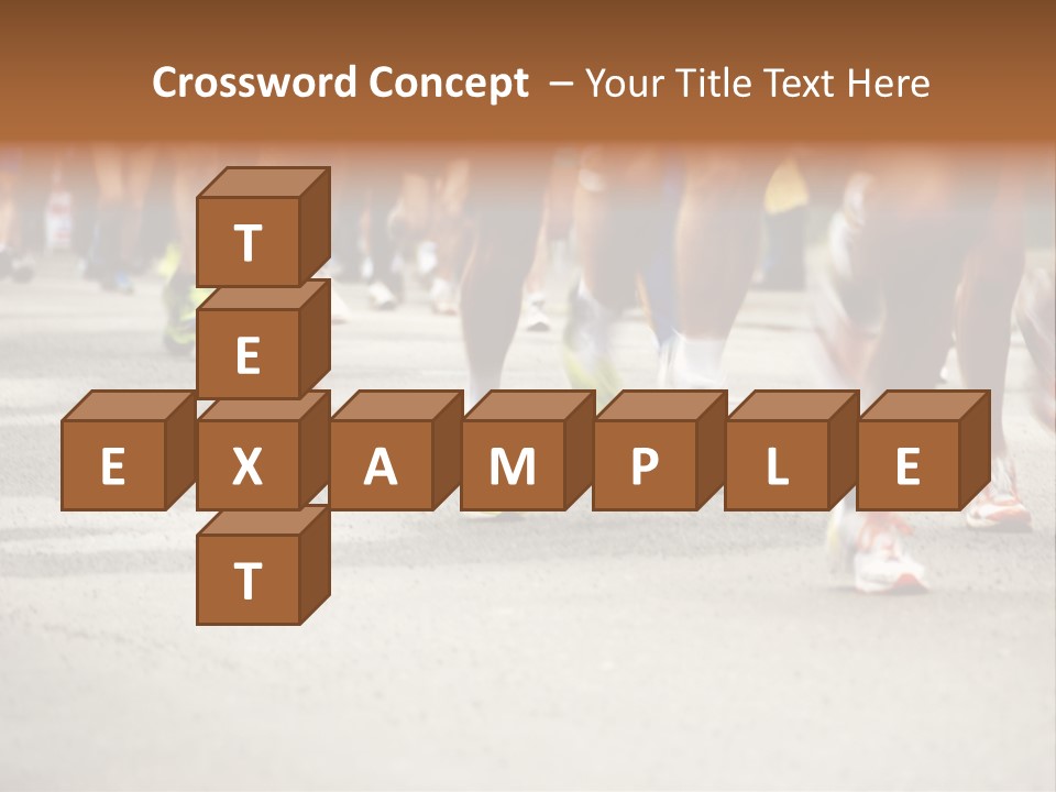 Athletes Race Men PowerPoint Template