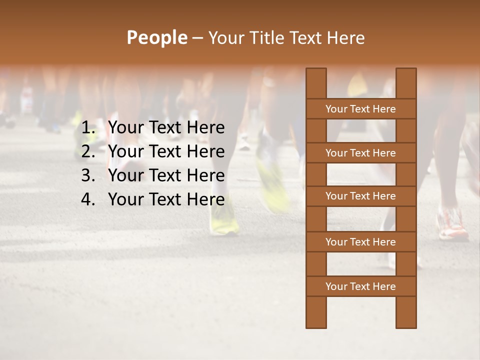 Athletes Race Men PowerPoint Template