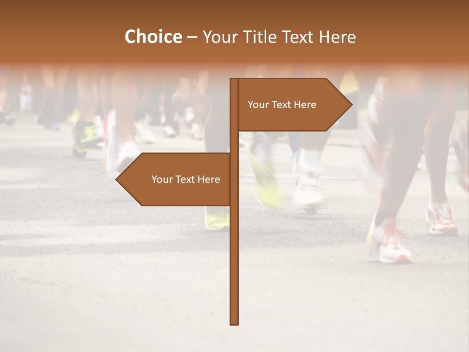 Athletes Race Men PowerPoint Template