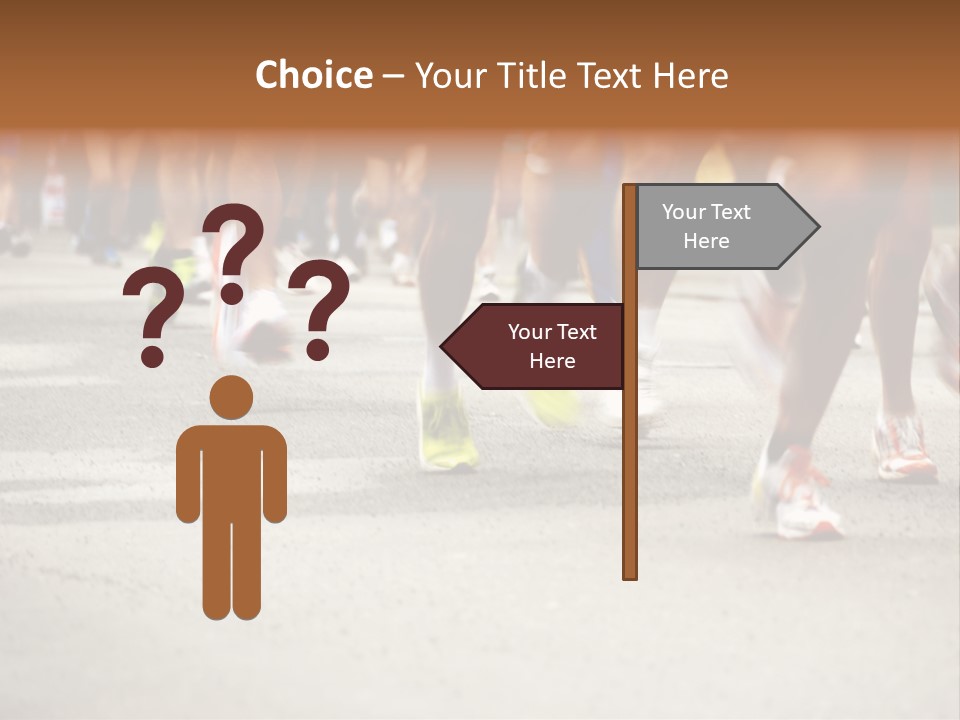 Athletes Race Men PowerPoint Template