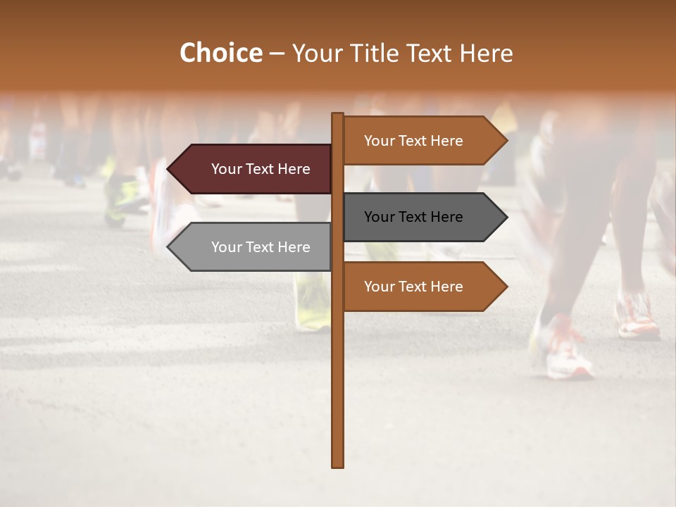 Athletes Race Men PowerPoint Template