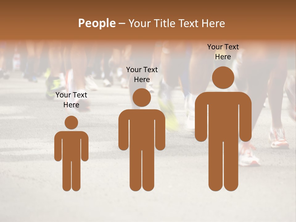 Athletes Race Men PowerPoint Template