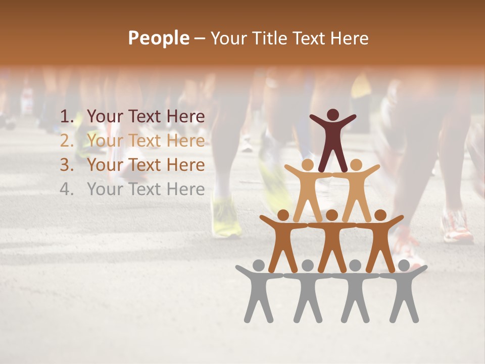 Athletes Race Men PowerPoint Template