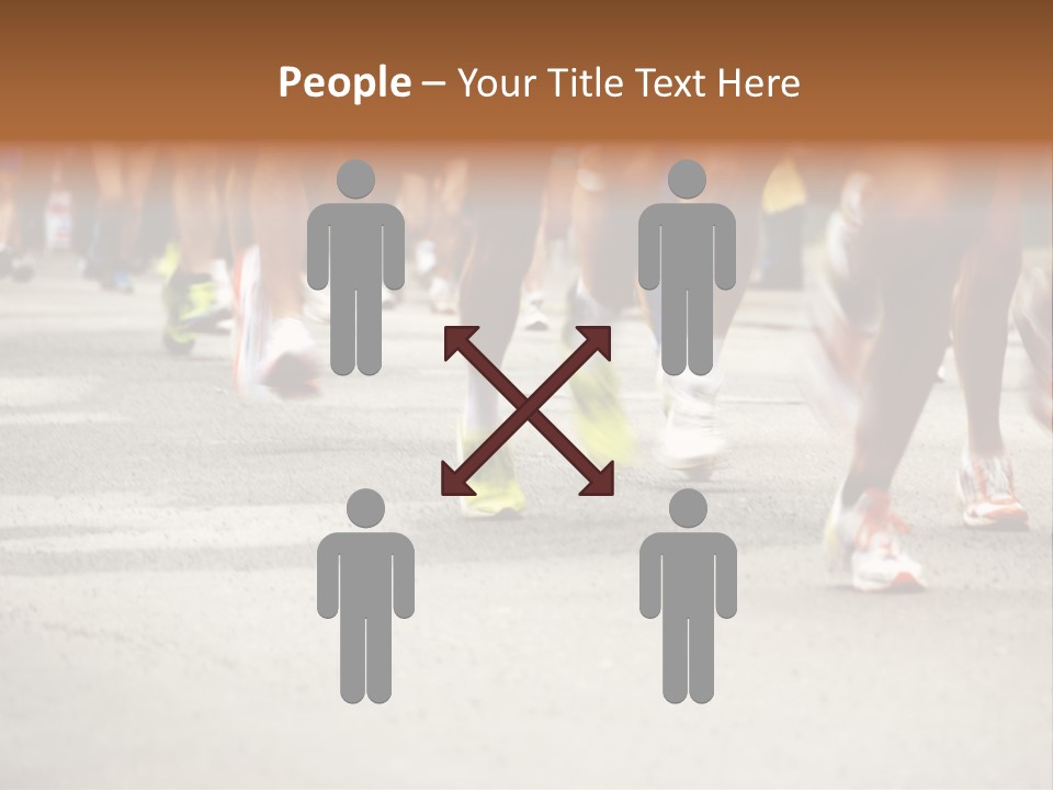 Athletes Race Men PowerPoint Template