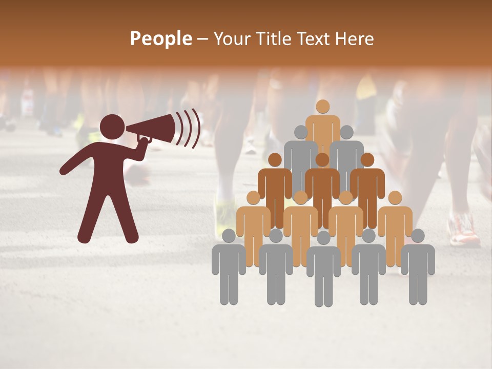 Athletes Race Men PowerPoint Template