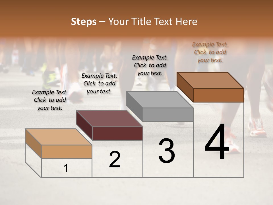 Athletes Race Men PowerPoint Template