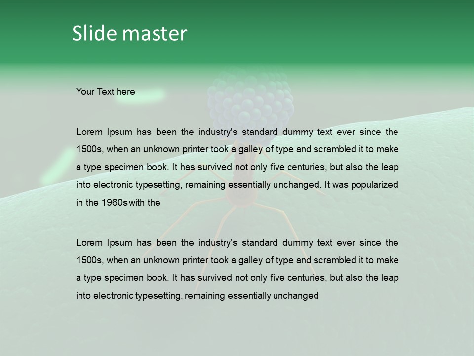 Bacteria Medical Sem PowerPoint Template