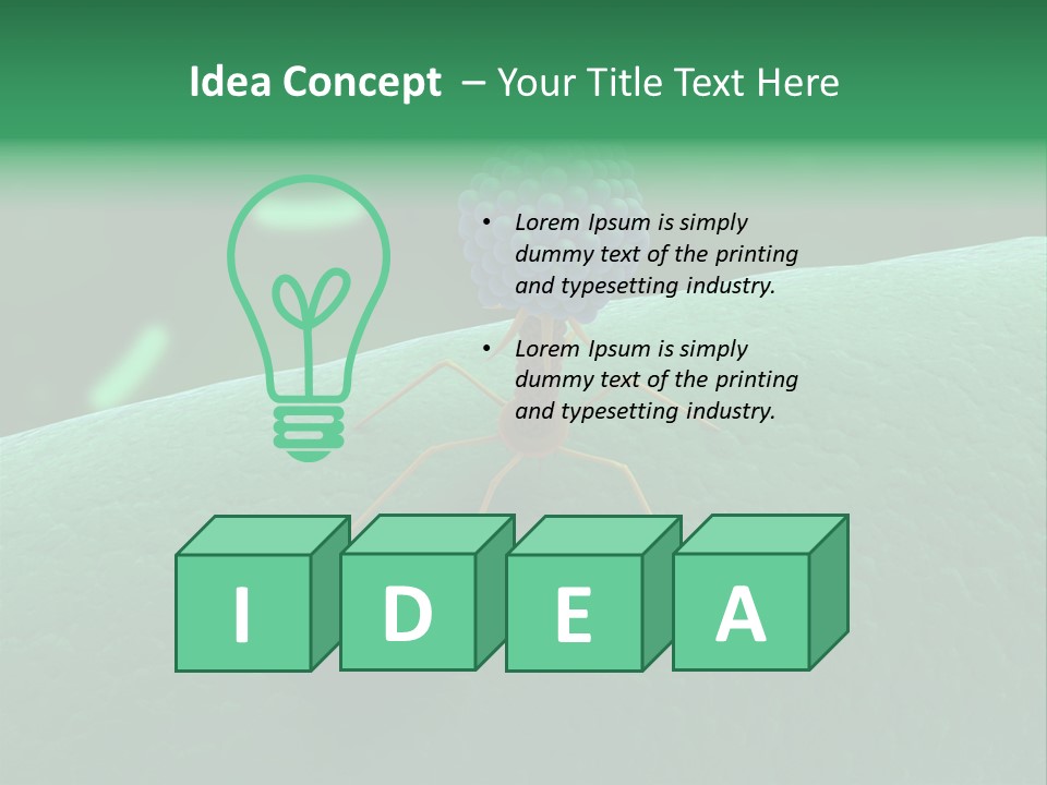 Bacteria Medical Sem PowerPoint Template