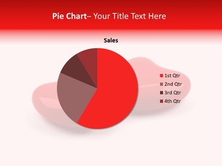 Two Red Hearts On A White Background Powerpoint Template PowerPoint Template