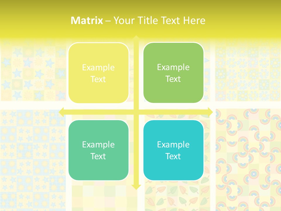 Pattern Yellow Ornament PowerPoint Template