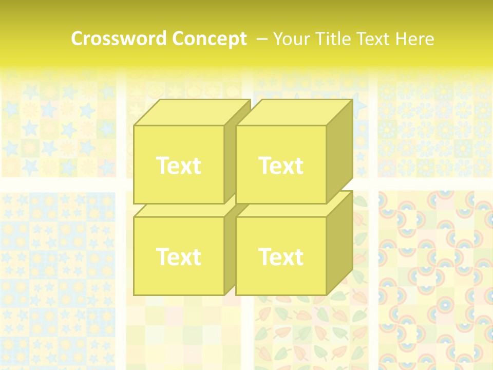 Pattern Yellow Ornament PowerPoint Template