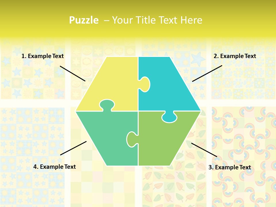 Pattern Yellow Ornament PowerPoint Template