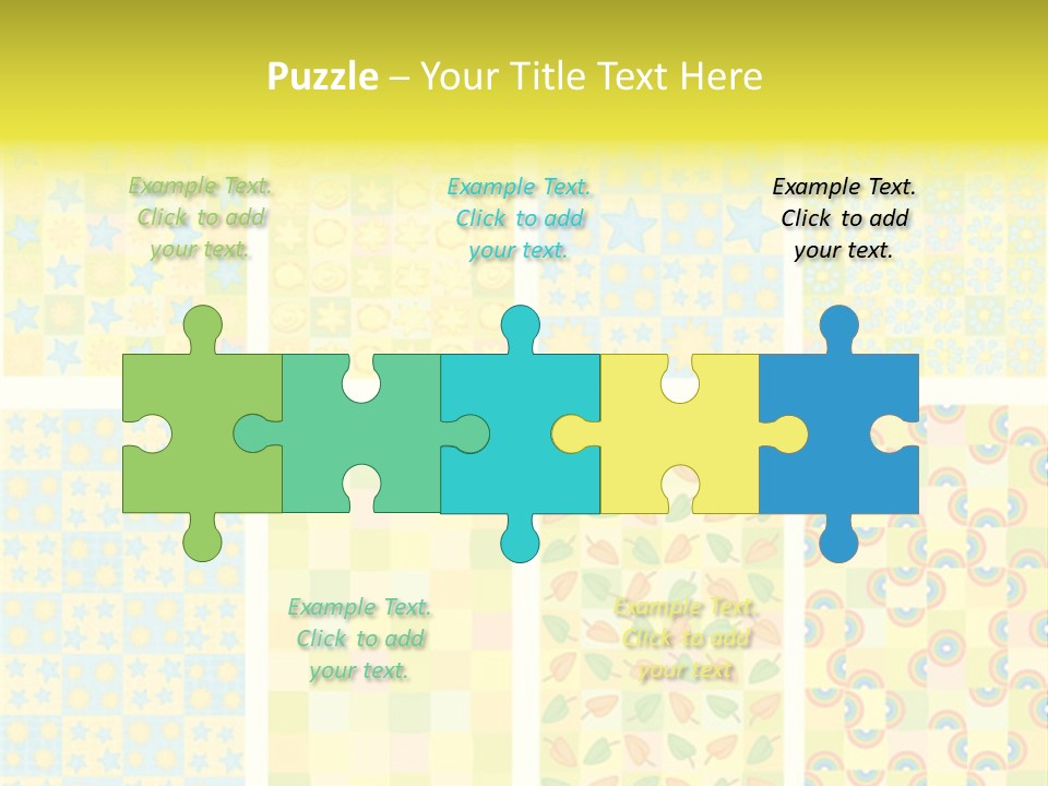 Pattern Yellow Ornament PowerPoint Template