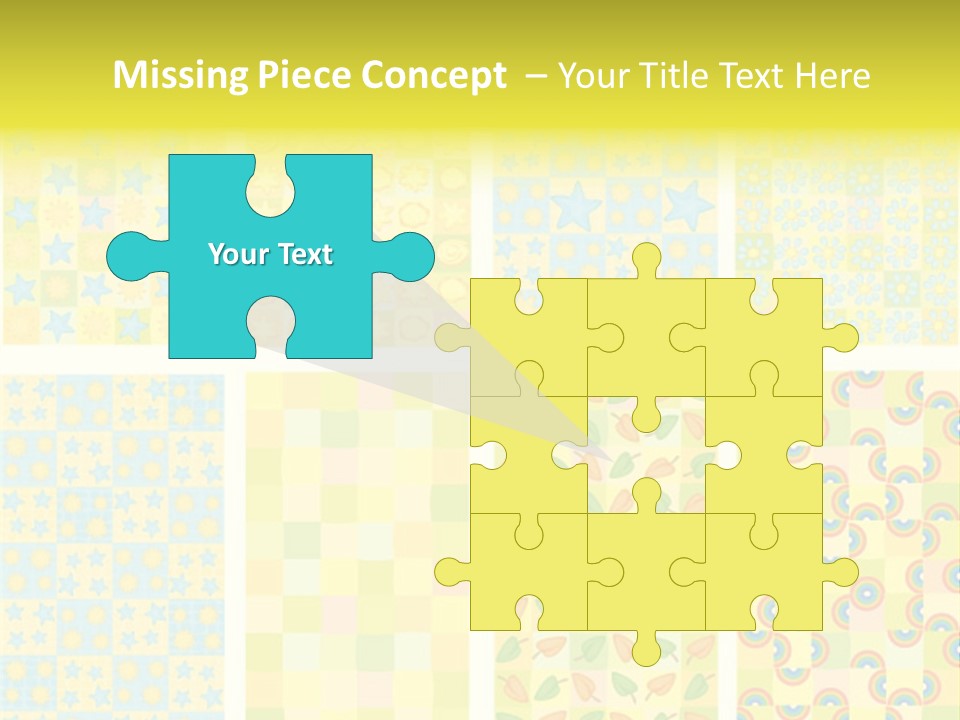 Pattern Yellow Ornament PowerPoint Template