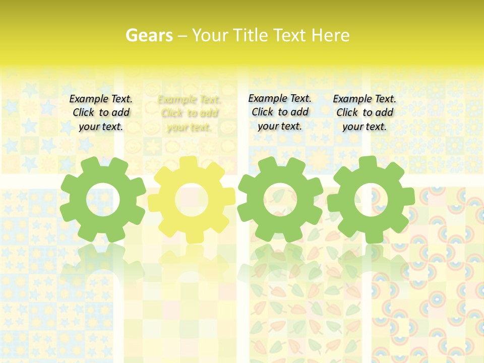 Pattern Yellow Ornament PowerPoint Template