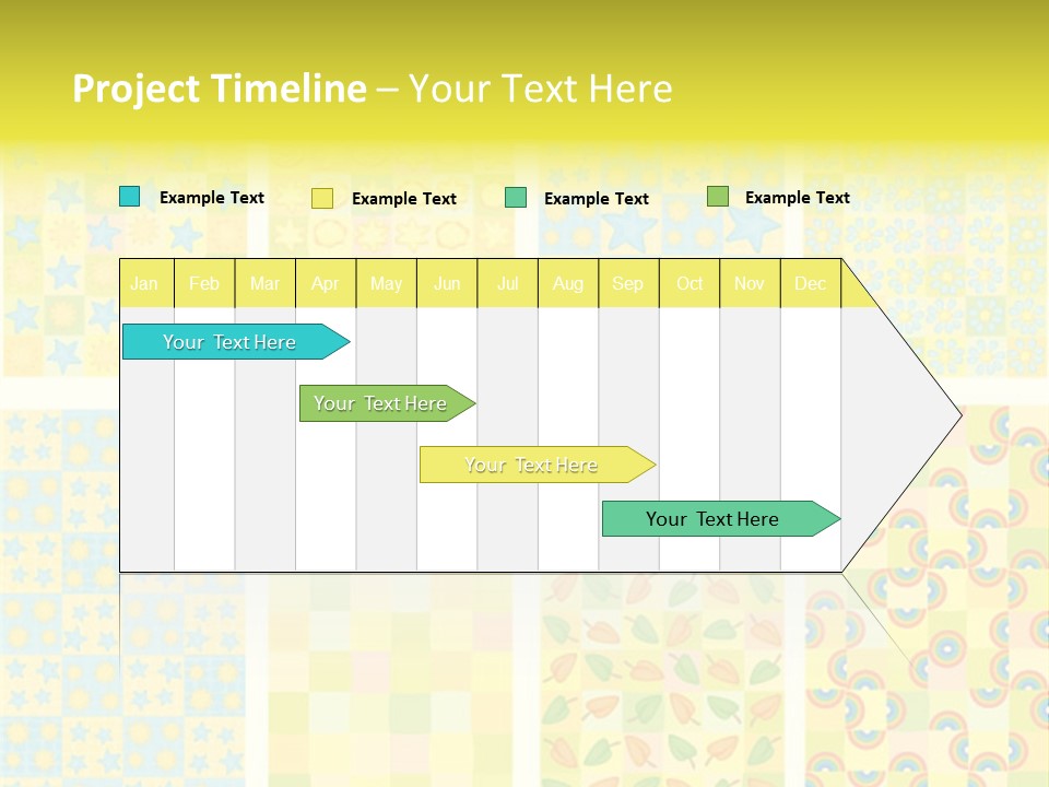Pattern Yellow Ornament PowerPoint Template