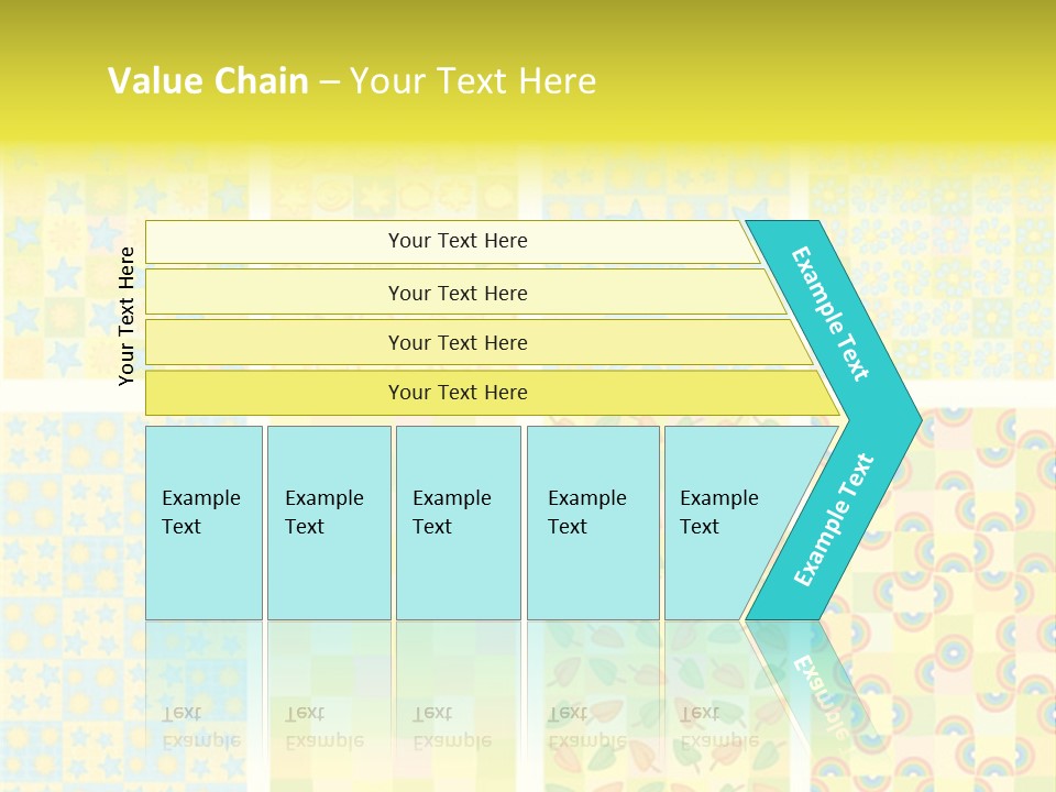 Pattern Yellow Ornament PowerPoint Template