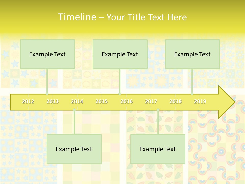 Pattern Yellow Ornament PowerPoint Template