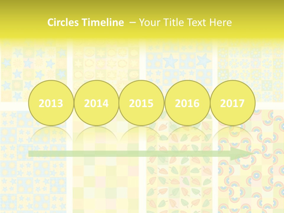 Pattern Yellow Ornament PowerPoint Template