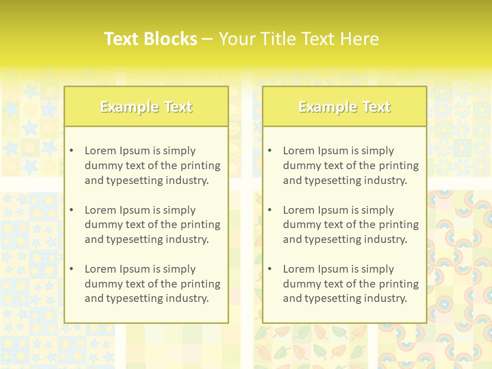 Pattern Yellow Ornament PowerPoint Template