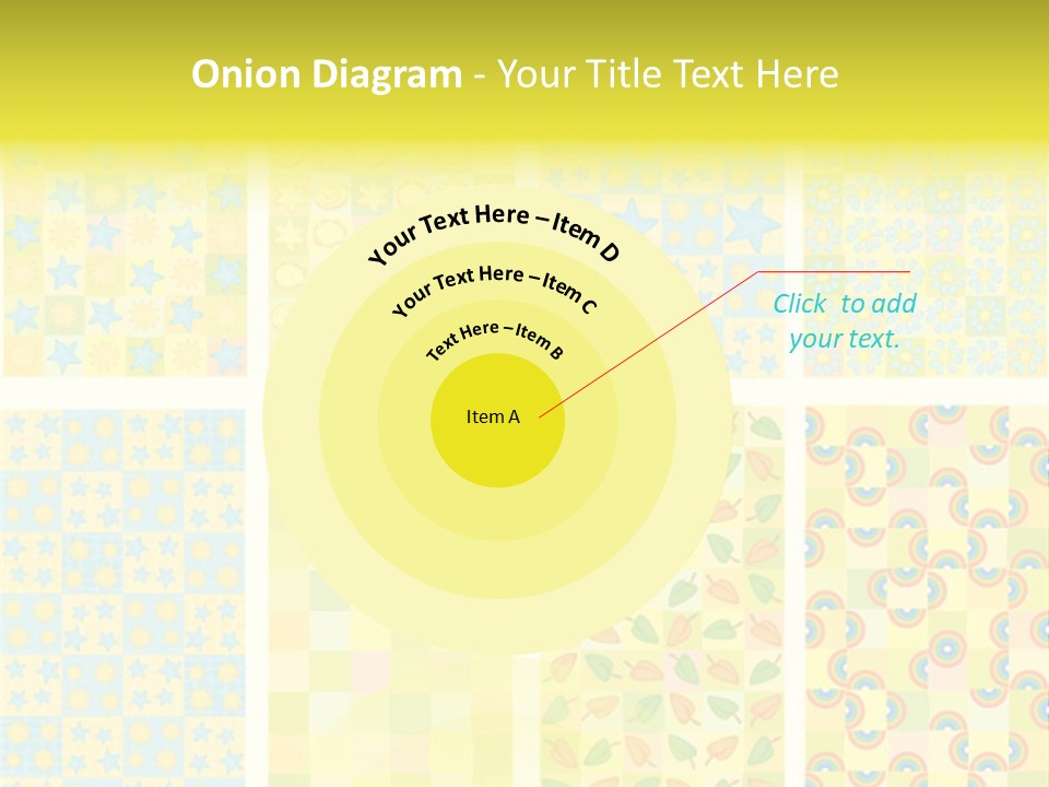 Pattern Yellow Ornament PowerPoint Template