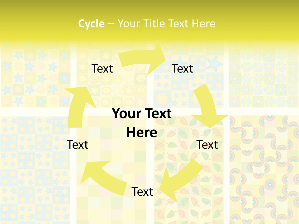 Pattern Yellow Ornament PowerPoint Template