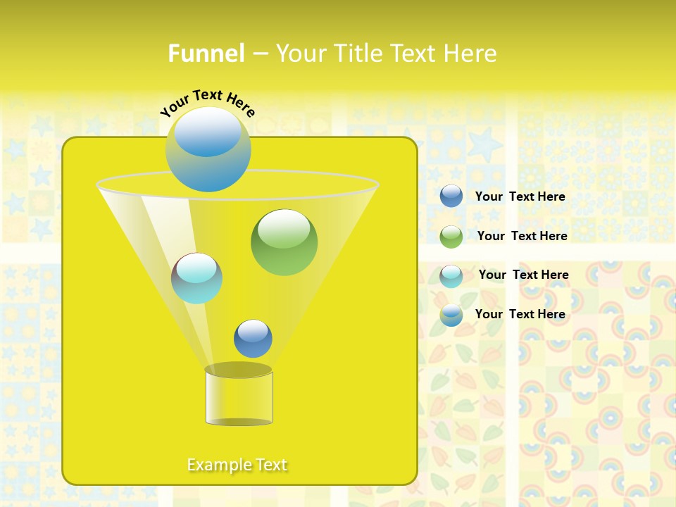 Pattern Yellow Ornament PowerPoint Template
