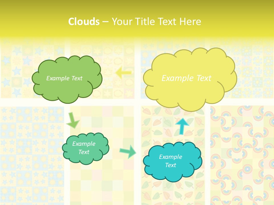 Pattern Yellow Ornament PowerPoint Template