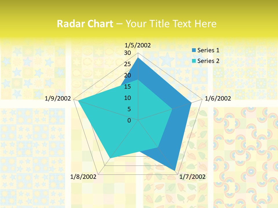 Pattern Yellow Ornament PowerPoint Template