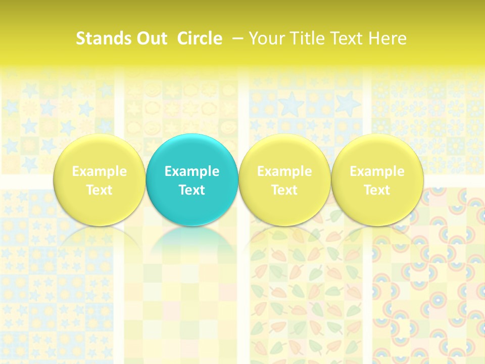 Pattern Yellow Ornament PowerPoint Template